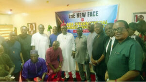 Executive members of Alaba international market, electronics section Ojo Lagos.