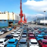 Export-ready vehicles awaiting shipment at the Lianyungang Oort in Lianyungang City, East China’s Jiangsu Province, August 4, 2026. :VCG