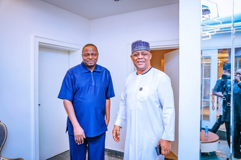 APC National Chairman, Nentawe Yilwatda and Chief Femi Fani-Kayode