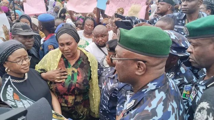 Osun election: First Lady, women protest, call for free, fair poll