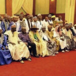 Fulani elders at the meeting with Gov. Bago