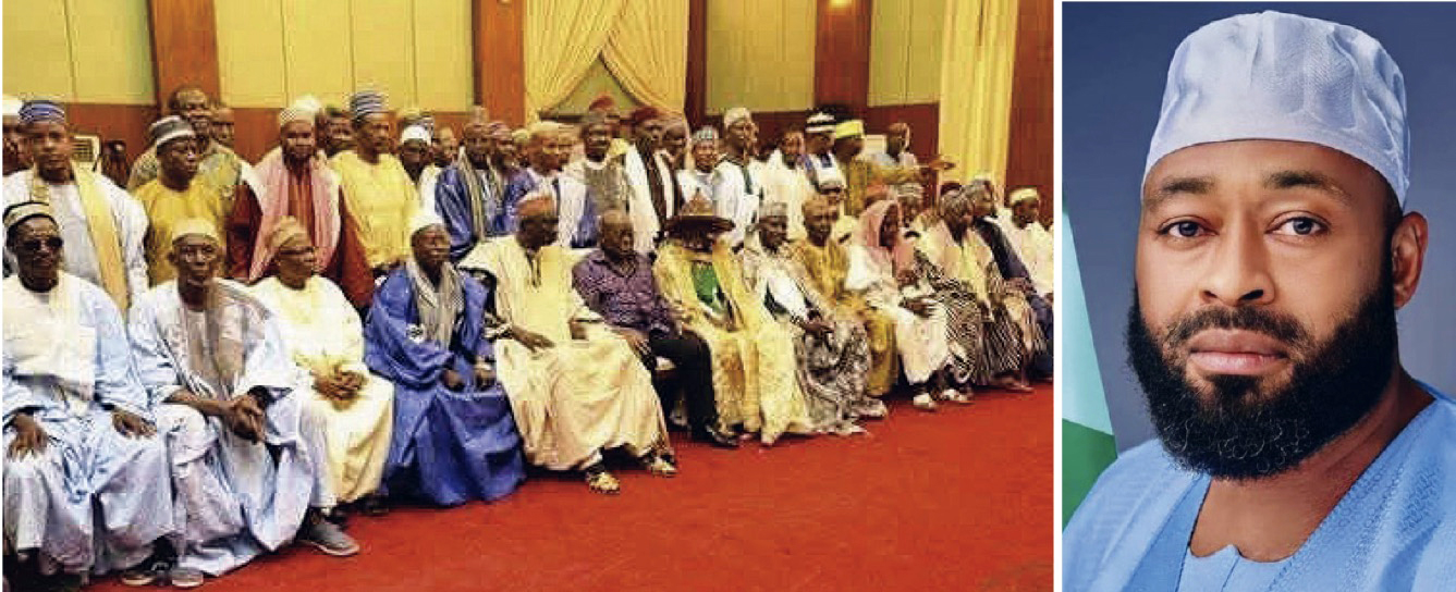 Fulani elders at the meeting with Gov. Bago