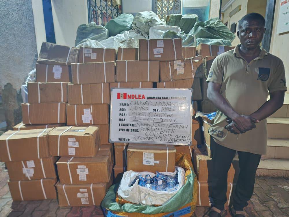 NDLEA intercepts cocaine concealed in mortar bound for China