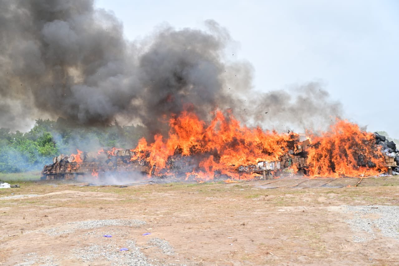 Lagos: NDLEA destroys N301bn worth of cocaine, heroin, opioids