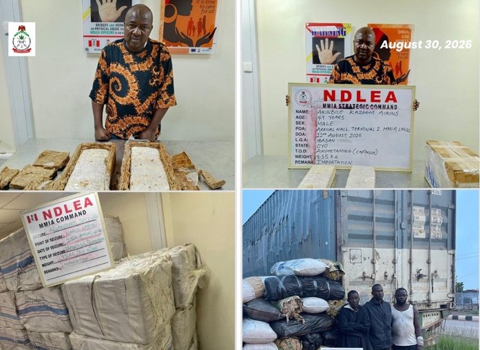 NDLEA seizes N6.2bn worth of drugs at Lagos airport