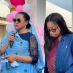 Nadia Zakaria (R) with her mother, Senator Natasha Akpoti-Uduaghan