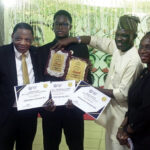 L-R- Eigbe, Iyinoluwa Oyinloye and parents