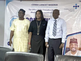 L-R- Karaole Semiu, Olayemi Dawodu, Kayode Odufuwa at the event