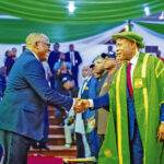 Mbah with dignitaries at the event