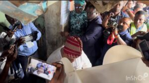 Governor Adeleke votes in his polling unit
