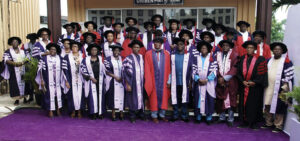 Prof. Odigie flanked by UNIBEN management and academic staff