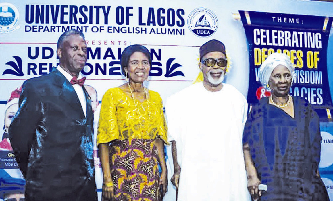 R-L- Prof. Ebun Clark , Prof. Funso Akere, Prof Akachi Ezeigbo and Prof. Adeyemi Daramola