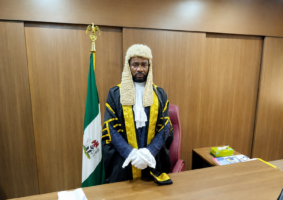 Speaker of the Edo State House of Assembly Blessing Agbebaku