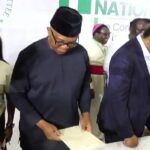 Peter Obi, others sign peace accord in Abuja