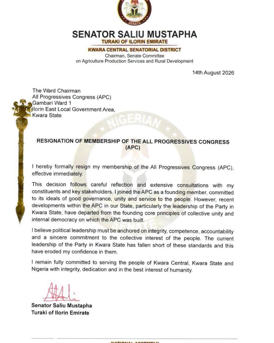 Resignation letter
