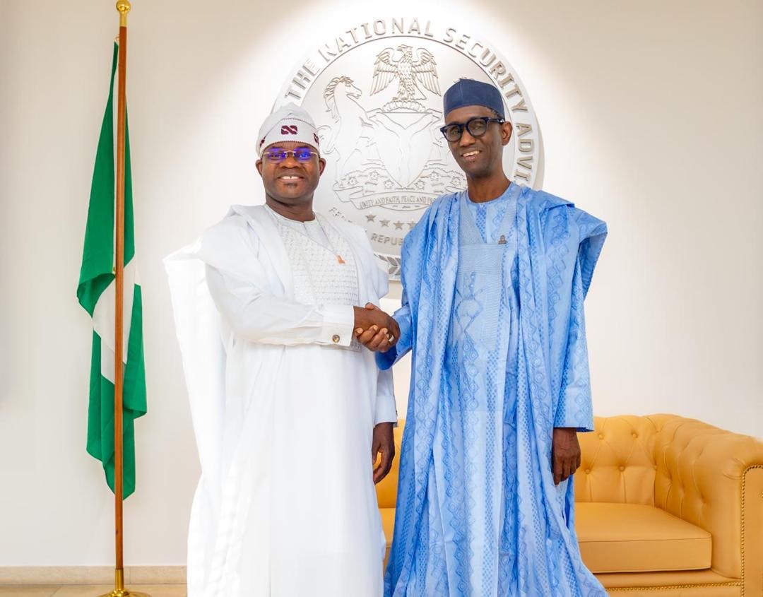 Bello commends Tinubu’s security gains, meets NSA Ribadu