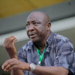 Ibrahim Musa Gusau, President of the Nigeria Football Federation (NFF), attends the men’s final of the 2025 President Federation Cup between Kwara United FC and Abakaliki FC at Mobolaji Johnson Arena in Lagos, Nigeria, on June 28, 2025. Kwara United wins 4-3 on penalties after a goalless draw in regulation time. (Photo by Adekunle Ajayi)