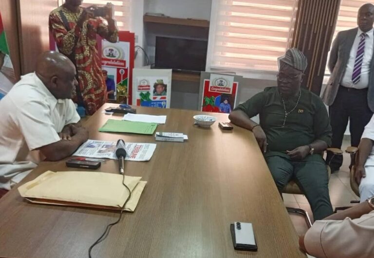 Mr. Osifo during the visit