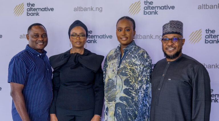 L-R: Wasiu Balogun, CEO, Polysmart Packaging Limited; Korede Demola-Adeniyi, Executive Director, The Alternative Bank; Adesuwa Okunbo Rhodes, Founder & Managing Partner, Aruwa Capital Management, and Garba Mohammed, Executive Director, The Alternative Bank, at the Bank’s ‘Beyond Interest’ event focused on capital, innovation and the future of wealth in Lagos recently