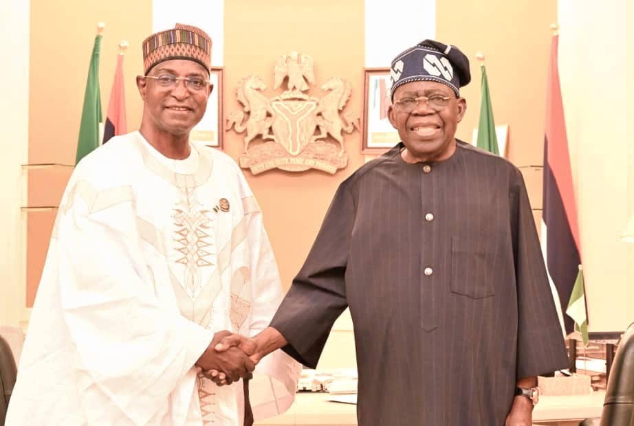 President Bola Tinubu and Minister of Livestock Development, Idi Mukhtar Maiha during the President audience with Minister at the presidential villa Abuja on Tuesday, August 11, 2026
