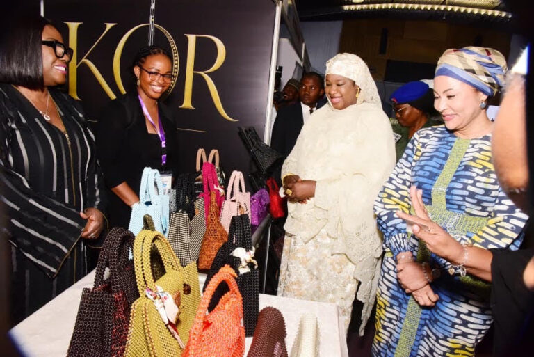 Minister of State for the FCT, Mariya Mahmoud, with her counterpart in Budget and Economic Planning, Doris Uzoka-Aniche at the opening of the Abuja Business and Investment Expo (ABIE) 3.0 in Abuja, on Wednesday, August 5, 2026