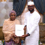 Hajia Turai Umar Yar’Adua – Founder Chairperson ICCA and Francis Shokoya- Managing Director Innova Healthcare Limited at the Memorandum of Understanding signing ceremony to establish a comprehensive oncology centre in Abuja
