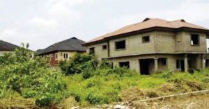 •Abandoned buildings in Lagos