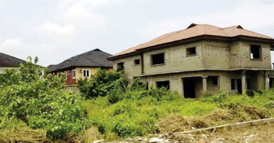 •Abandoned buildings in Lagos