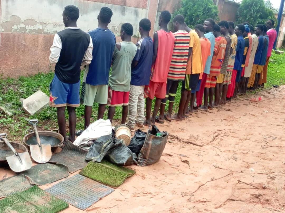 Edo: NSCDC raids illegal mining operation, arrests 19 suspects